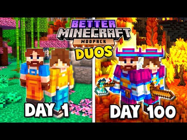 I Survived 100 Days In Duo Better Minecraft [FULL MOVIE]