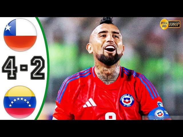 Chile vs Venezuela 4-2 Highlights & All Goals 2024 HD