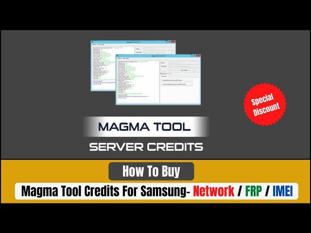 How To Buy Magma Tool Credits For Samsung Network / FRP / IMEI