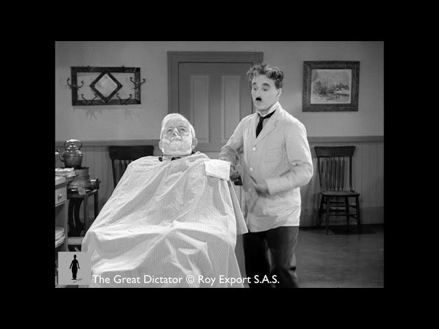 Charlie Chaplin - The Great Dictator - Barber Shop Scene (Brahms’ Hungarian Dance No. 5)