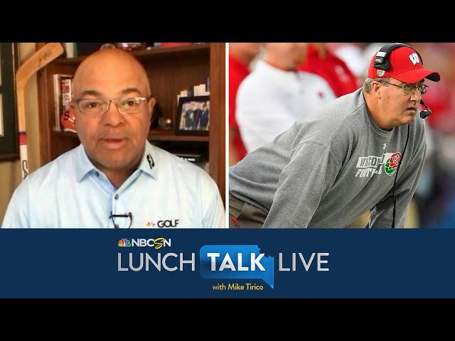 Wisconsin's Paul Chryst hopes for more honest dialogue | Lunch Talk Live | NBC Sports