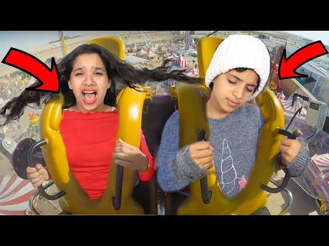 Shafa and ghazl play most dangerous ride in amusement park