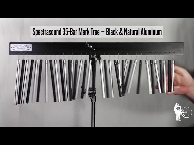 Spectrasound 35-Bar Mark Tree | Black & Natural Aluminum