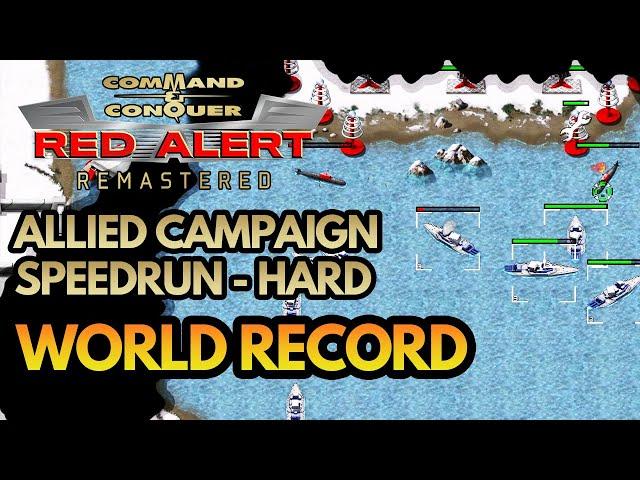 Red Alert Remastered Speedrun - Allied Campaign in 1:17:58 [Hard]