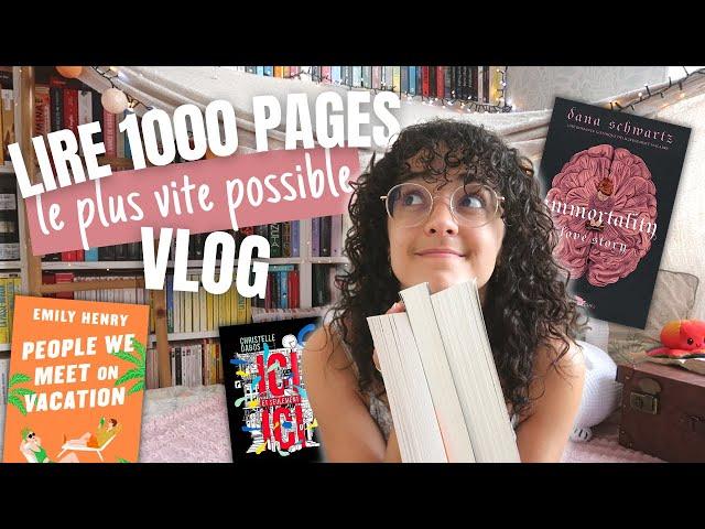 Lire 1000 PAGES le plus vite possible ? 🫢 VLOG