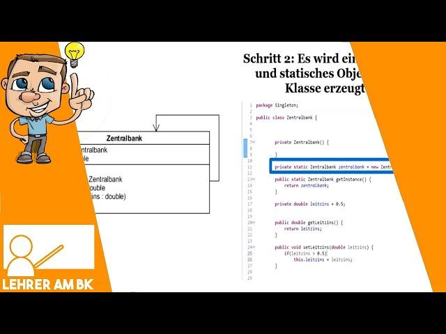 Wie funktioniert Singleton Pattern/Entwurfsmuster? Inklusive einer Implementierung in Java