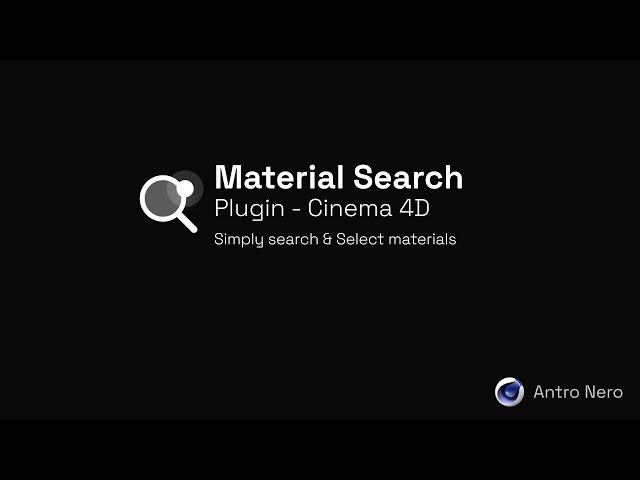 Material Search - Cinema 4D Plugin