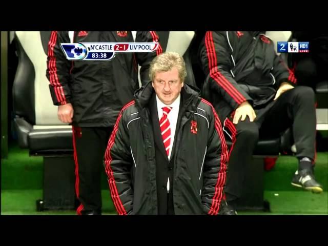 Roy Hodgson rubbing his face from embarrassment [HD]