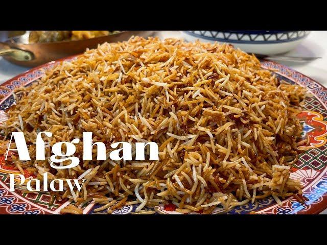 Afghan Pulaw Recipe - Afghani Rice - Afghan Colored Rice