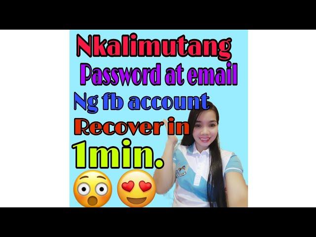 Paano mag recover ng fb account n nkalimutan ang password at email tutorial