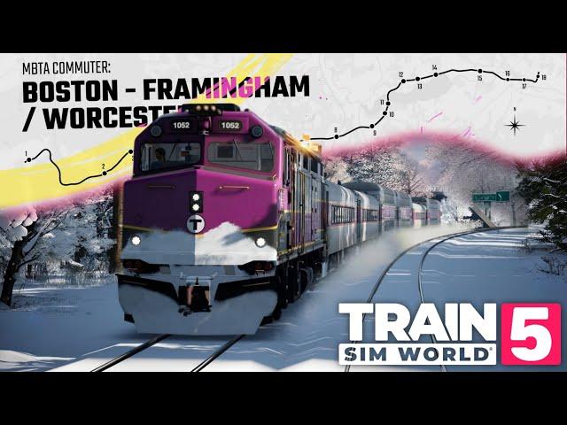 WUNDERSCHÖNE ROUTE️Die BOSTON - Framingham/WORCESTER LINE ROUTE glänzt durch eine tolle MapTSW 5