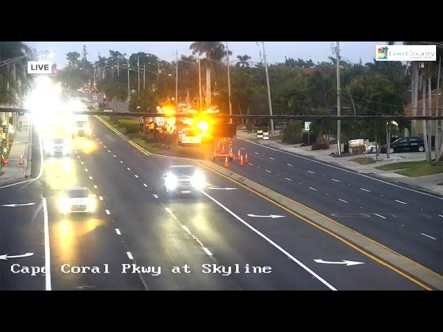 Part of Cape Coral Parkway Shut Down