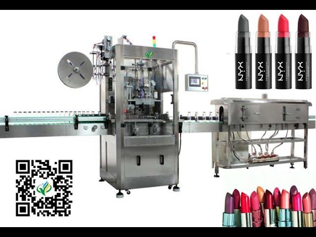 Shrink sleeve labeling machine for lipstick with two steam tunnel label shrinking sleeving machinery