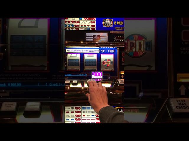 $100 Wheel of Fortune Slot Machine Hand Pay Jackpot on 1st Pull High Limit