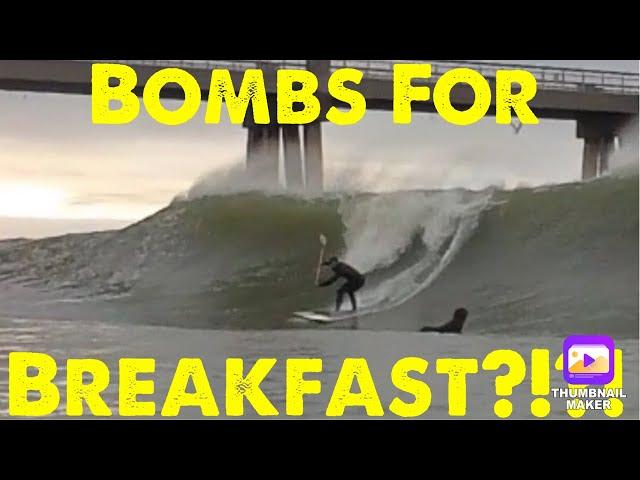 Bombs for Breakfast?!?! Surfing Fort Walton Beach Destin, Florida. Gulf Coast. Okaloosa Island Pier.