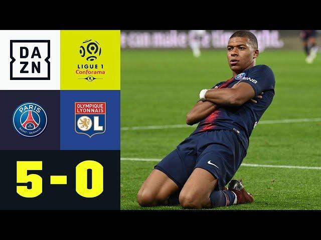 In 13 Minuten! Kylian Mbappe mit Viererpack: PSG - Olympique Lyon 5:0 | Highlights | Ligue 1 | DAZN