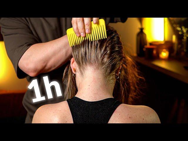 1-HOUR AGGRESSIVE ASMR - Ultimate Nape, Scalp & Hair TINGLES (FAST)