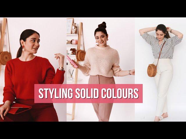 How To Style Monochrome Outfits | Wearing Solid Colour Clothes | Sana Grover