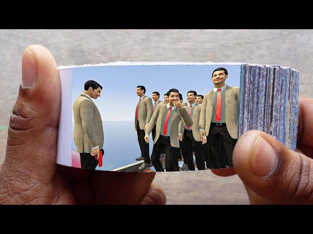 Mr. Bean Cartoon FlipBook #19 | Mr. Bean vs Mr. Beans on Aeroplane Flip Book | Flip Book Artist 2021