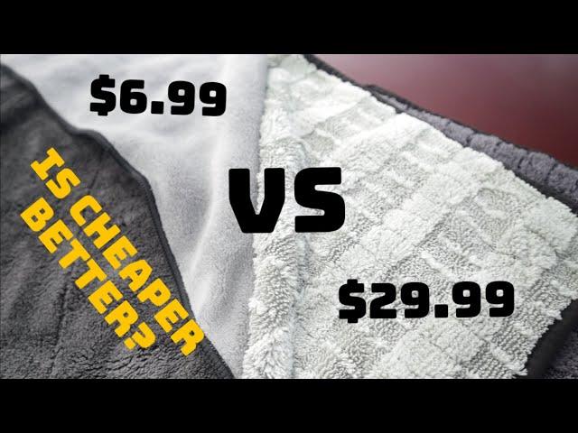 Cheap VS Expensive drying towels - The rag company / harbor freight