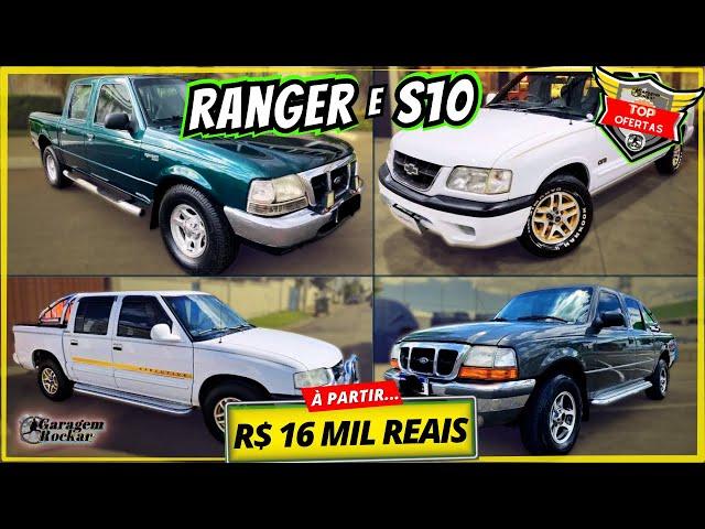 FORD RANGER e CHEVROLET S10 CABINE DUPLA DIESEL PICAPE BARATA a VENDA [À PARTIR DE 16 MIL] #pickup