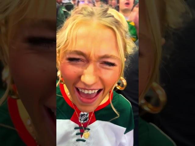 Greeny bring Hot Girl to Wild Game #hockey