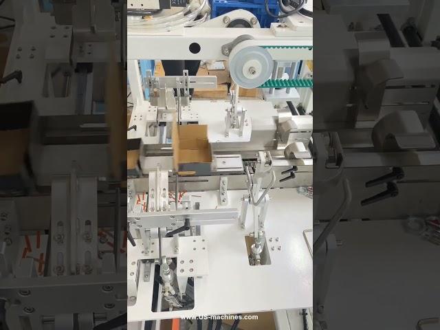 Automatic small tray case box folding forming machine testing video