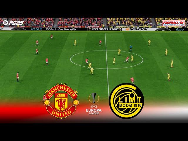 Manchester United vs Bodo Glimt - UEFA Europa League 2024 | Full Match All Goals | FC 25 Gameplay PC