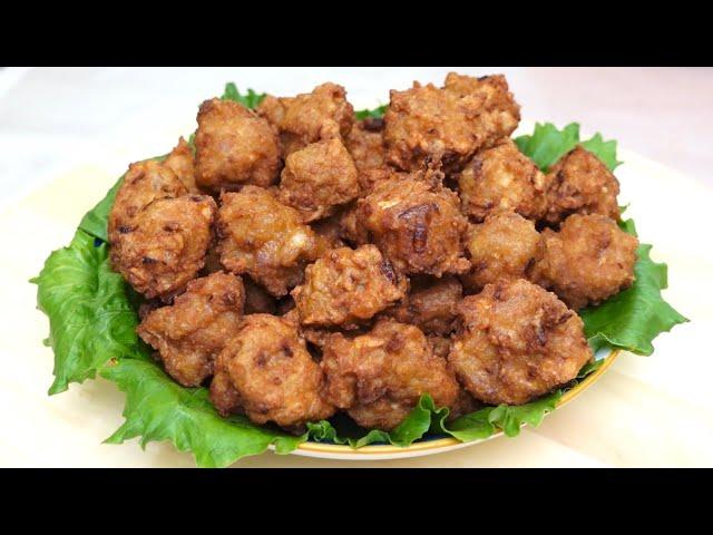 福建炸肉丸，外酥里嫩，带有炸蒜米和炸葱的香气，非常好吃 Hokkien Fried Meatballs are crispy and tender, very delicious