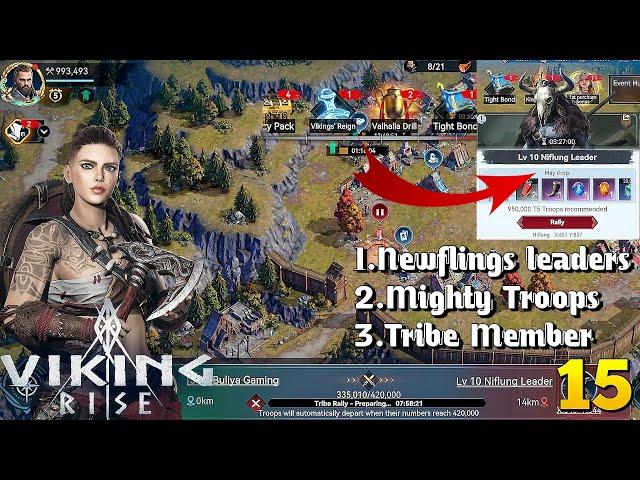 NUFLINGS LEADERS FIGHT AND MIGHTY TROOPS | VIKING RISE | VIKING RISE GAMEPLAY HINDI P-15