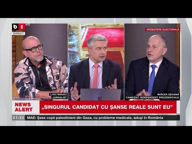 ACTUALITATEA CU TUDOR MUȘAT.  PROIECTUL PENTRU PREȘEDINTE. MIRCEA GEOANĂ, ÎN STUDIOUL B1TV.  P1/2