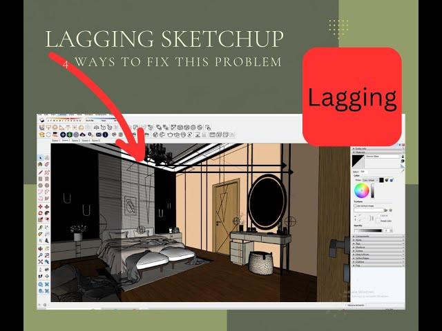 How to fix sketchup lagging issue?? Solution 10x fast in 2 mint