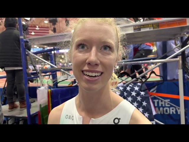 Alicia Monson breaks American 3000m record (8:25) at 2023 Millrose Games