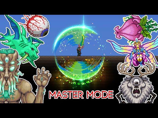 Terraria 1.4.4 - Terra Blade vs ALL Bosses (Master Mode)