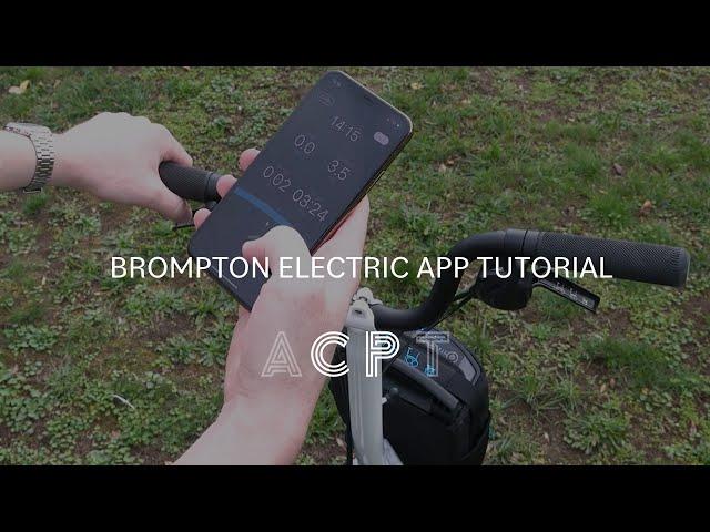 Brompton Electric App Tutorial