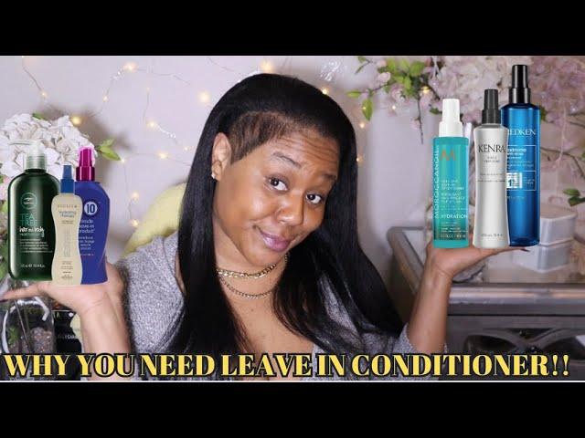 BEST Leave in conditioner explained! Blowdryers are bad!