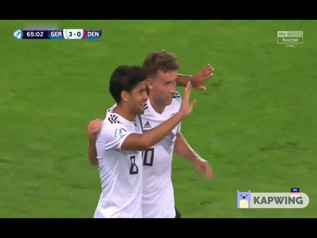 Germany vs Denmark U21 Gian-Luca Waldschmidt for 3:0 Highlight