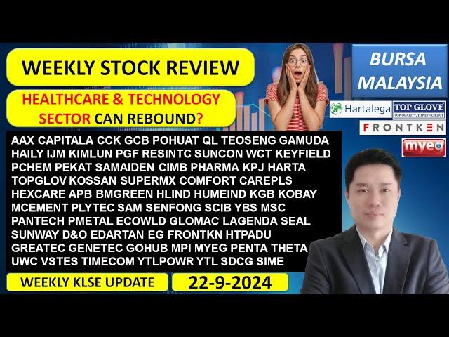 Weekly KLSE BURSA Review - 22-9-2024 HEALTHCARE & TECHNOLOGY SECTOR CAN REBOUND?AAX CAPITALA CCK