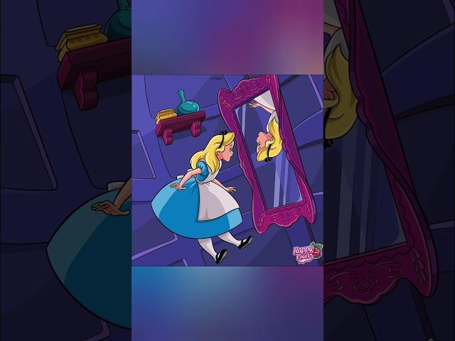 "Alice in Wonderland" (1951) Alice encounters her reflections in a mirror. #short #disney #mirror