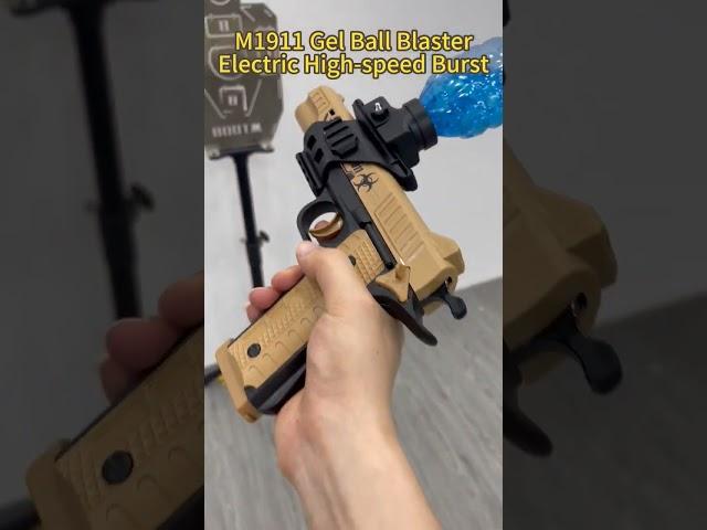 M1911 Get Ball Blaster, Electric High-speed Burst #fypシ #foryou #toygun #splatterball #getblaster