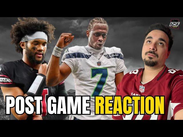 POST GAME REACTION | THE ARIZONA CARDINALS WAS OUT MATCHED BY THE SEAHAWKS AND LOSE THE DIVISION!