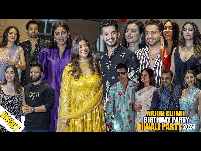 UNCUT -  Arjun Bijlani Birthday Celebration And Diwali Party 2024 |Sana Makbul, Aly Goni And Many