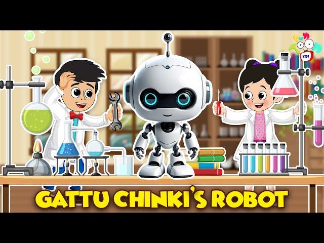 Gattu Chinki's Robot | Science Exhibition | English Cartoon | Moral Stories | PunToon Kids