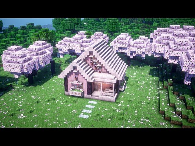 Minecraft : how to build a cherry blossom house