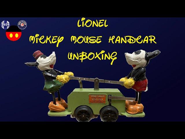 1934 Disney Mickey Mouse Handcar Unboxing!