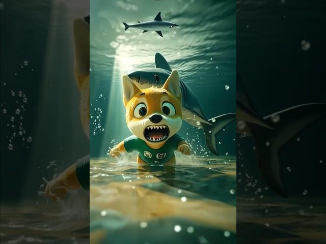StarBark Just Saved a Shark? #dog #shiba #funnyanimals #animation #cartoon