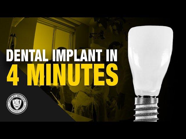 Dental Implant In Under Four Minutes | Stanley Institute for Comprehensive Dentistry