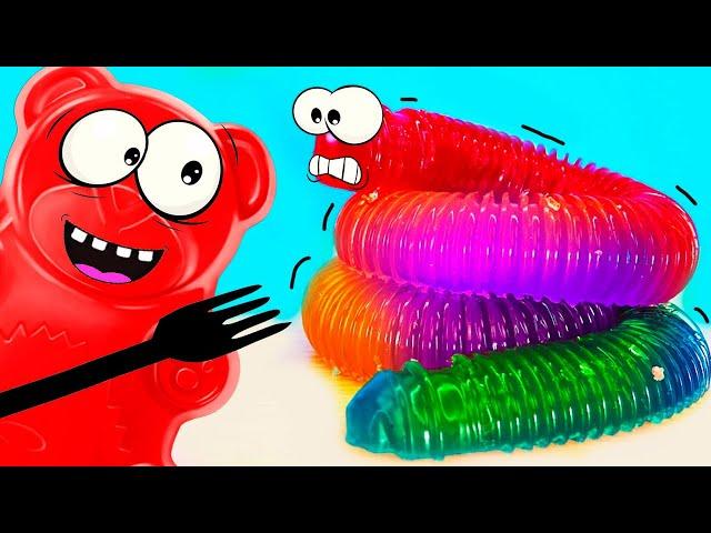 A HUGE WORM VALERA AND VALERA GUMMY BEAR