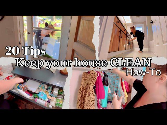 How to keep your house CLEAN (20 life changing tips) house cleaning motivation ~ clean with me