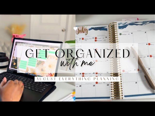 Using digital and paper planners to get organized for the month of August | Erin Condren | Trello